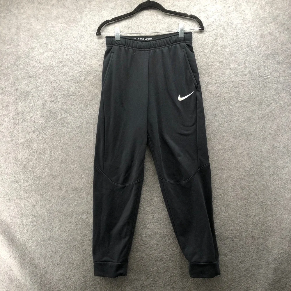 Nike Dri-FIT Jogger Sweatpants Boys XL 18-20 Black Fleece Athletic Active